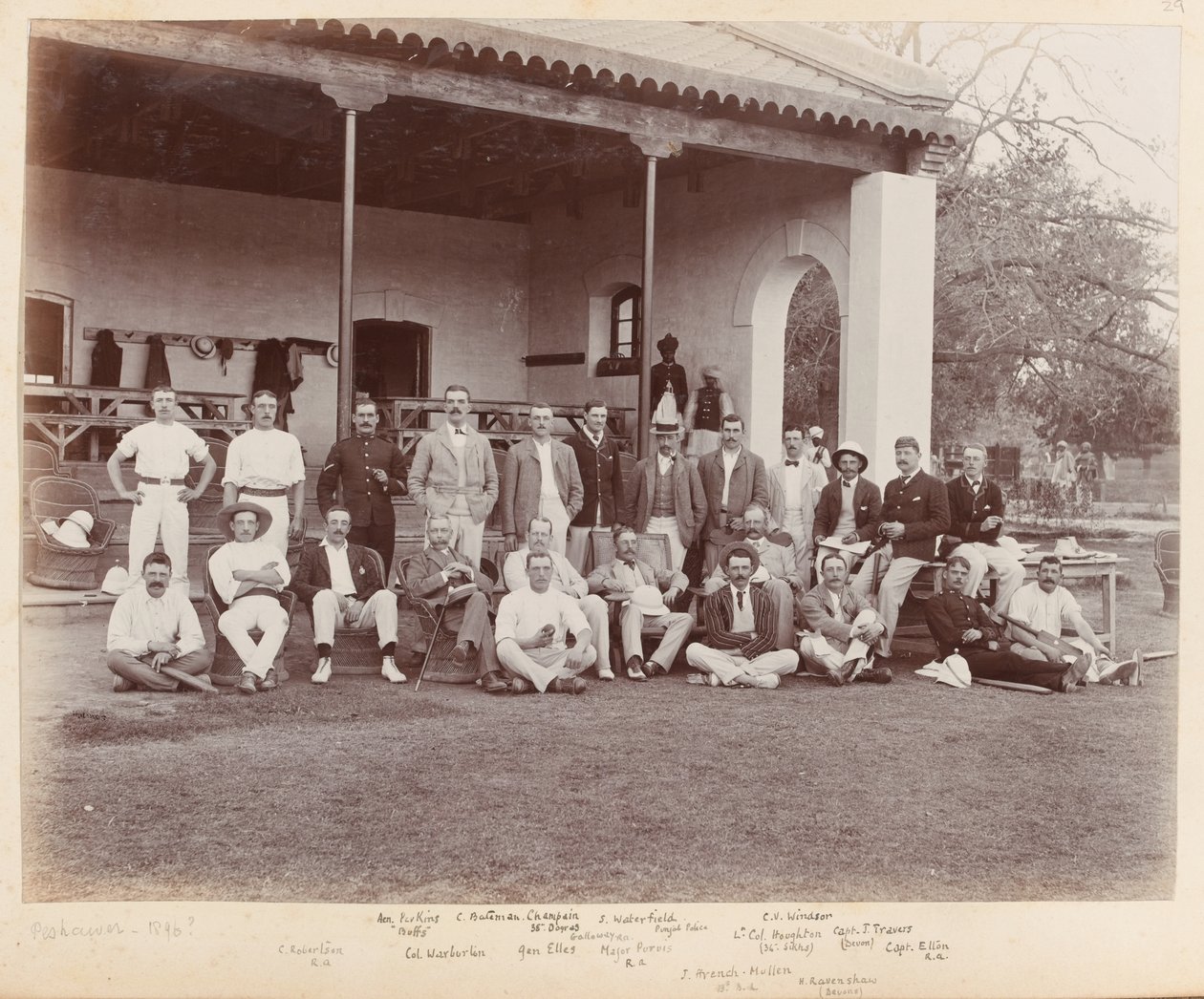 En cricketkamp, Peshawar af Unknown photographer