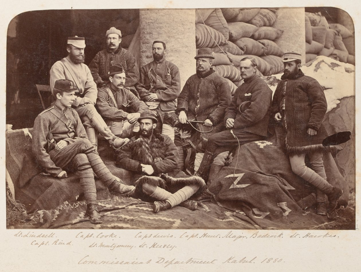 A group of British officers, 1879 circadani af Unknown photographer