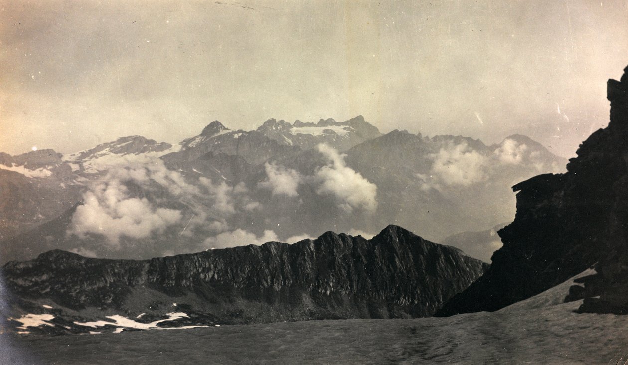 Alpint landskab af Unknown photographer