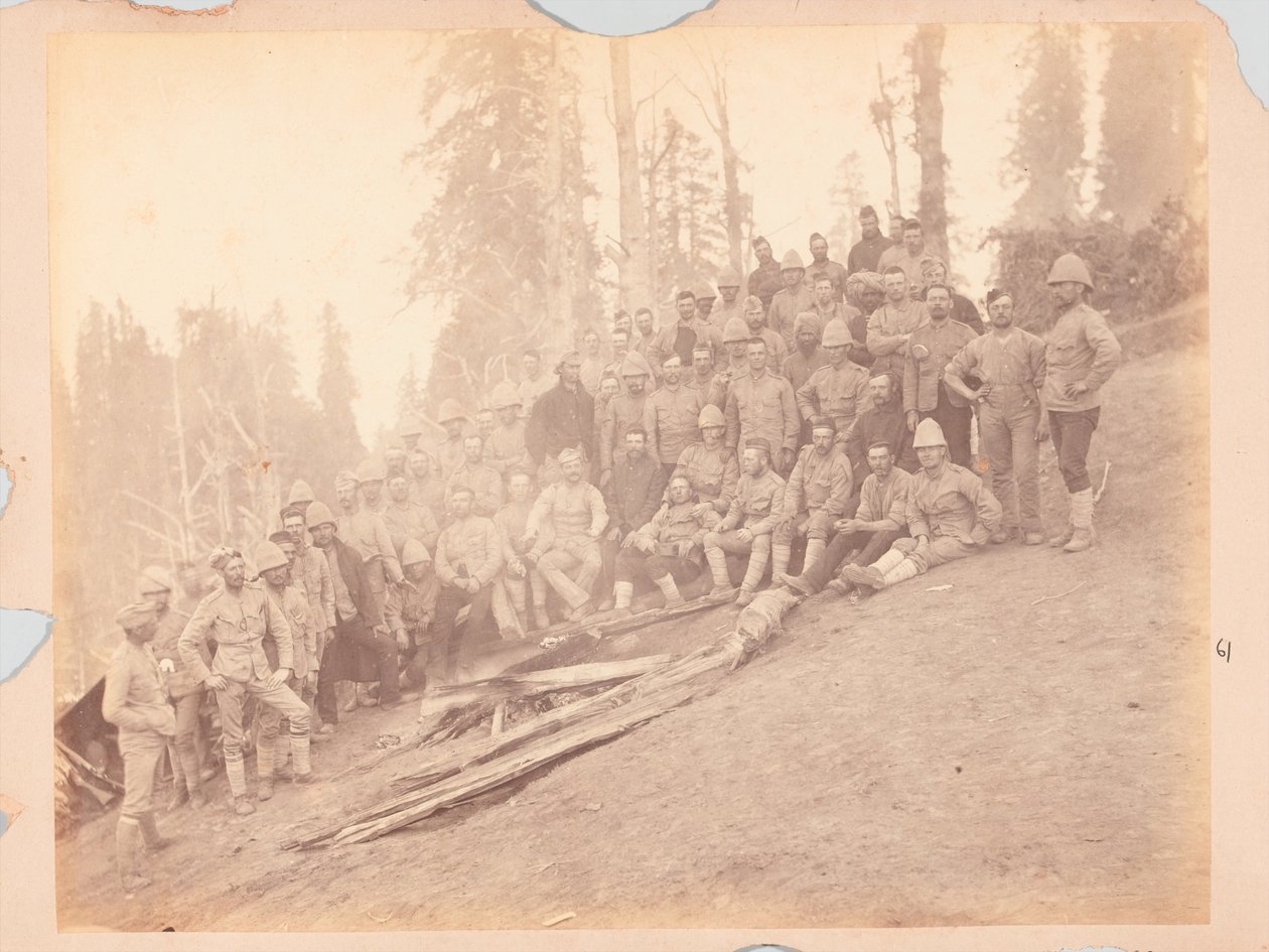 Britiske officerer, Black Mountain Expedition af Unknown photographer