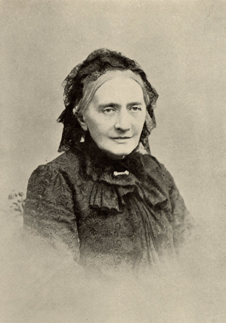 Clara Schumann (født Clara Wieck - 1819-1896) tysk pianist på sine gamle dage (tryk) af Unknown photographer