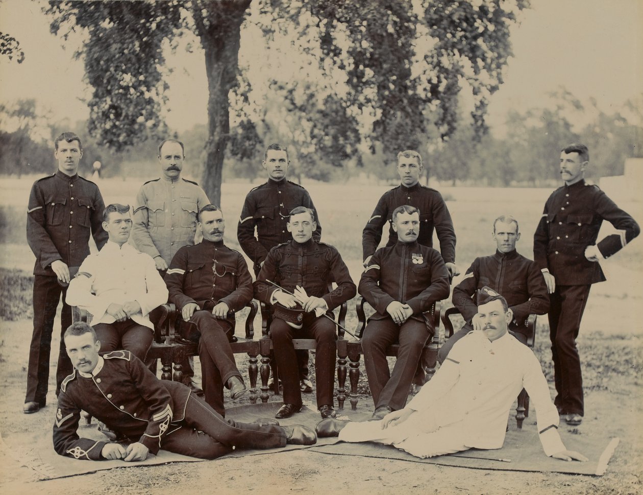 Korporaler af ?C? Kompagni, 1. bataljon The Bedfordshire Regiment, 1890 ca af Unknown