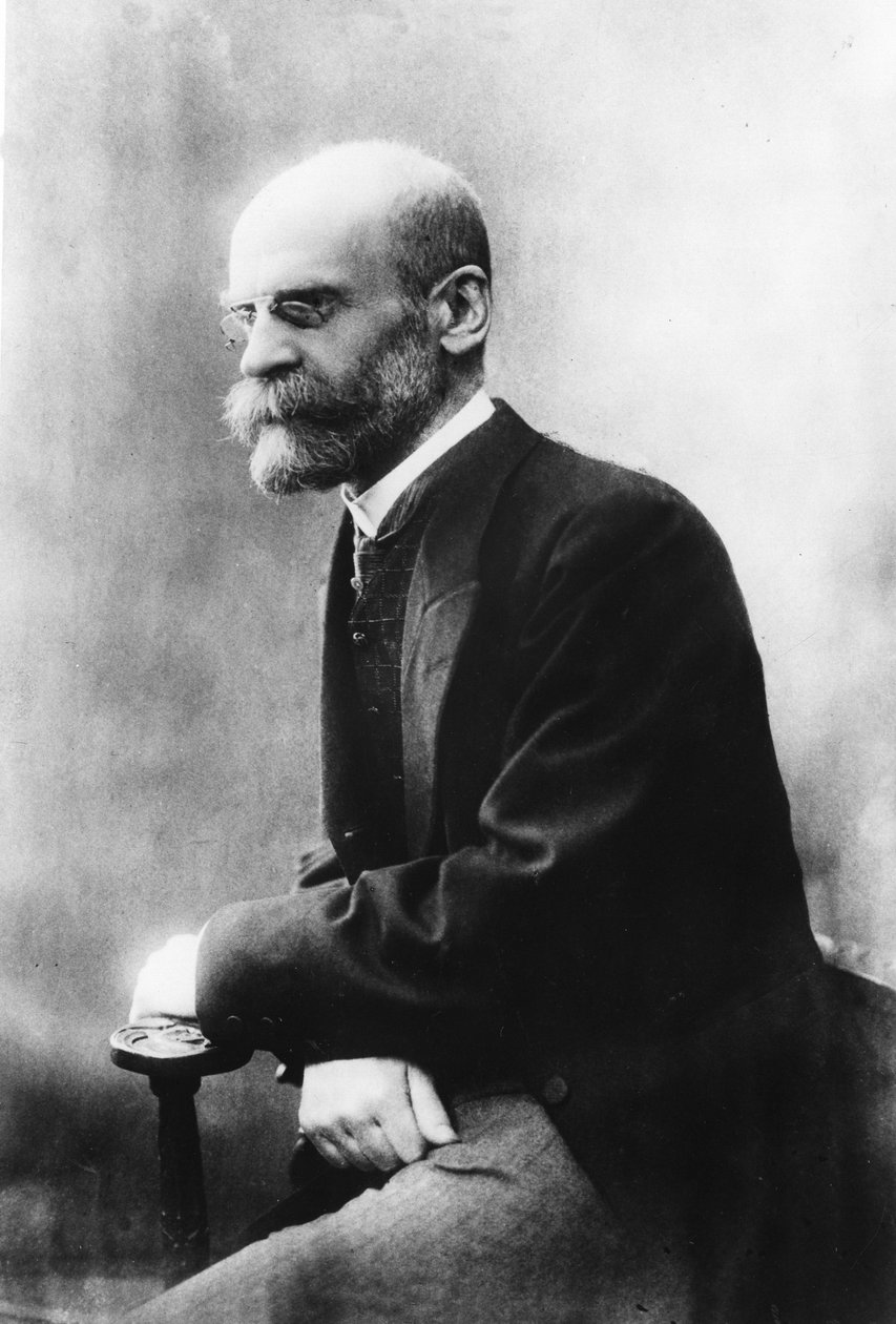 Emile DURKHEIM. (1858 - 1917) fransk sociolog. af Unknown photographer