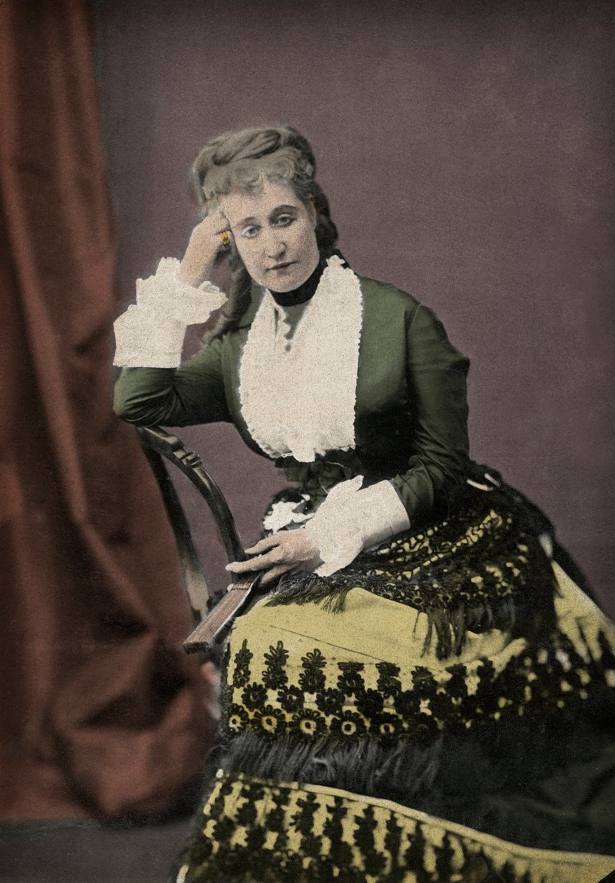 Eugenie de Montijo (1826-1920), hustru til Napoleon III, Frankrigs sidste kejserinde. af Unknown photographer