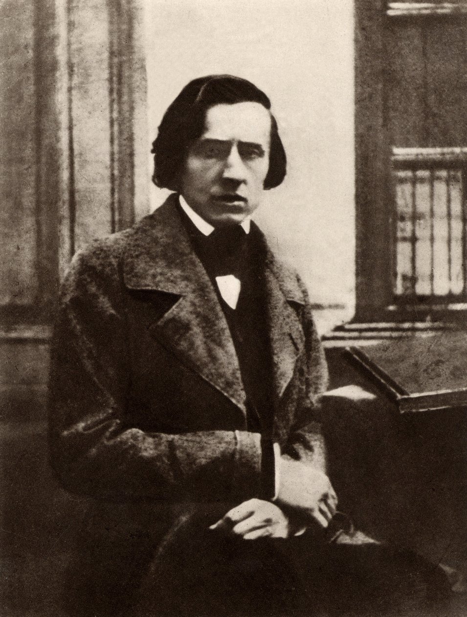 Frederic Chopin (1810-1849) polsk komponist og pianist (s/h-foto) af Unknown photographer