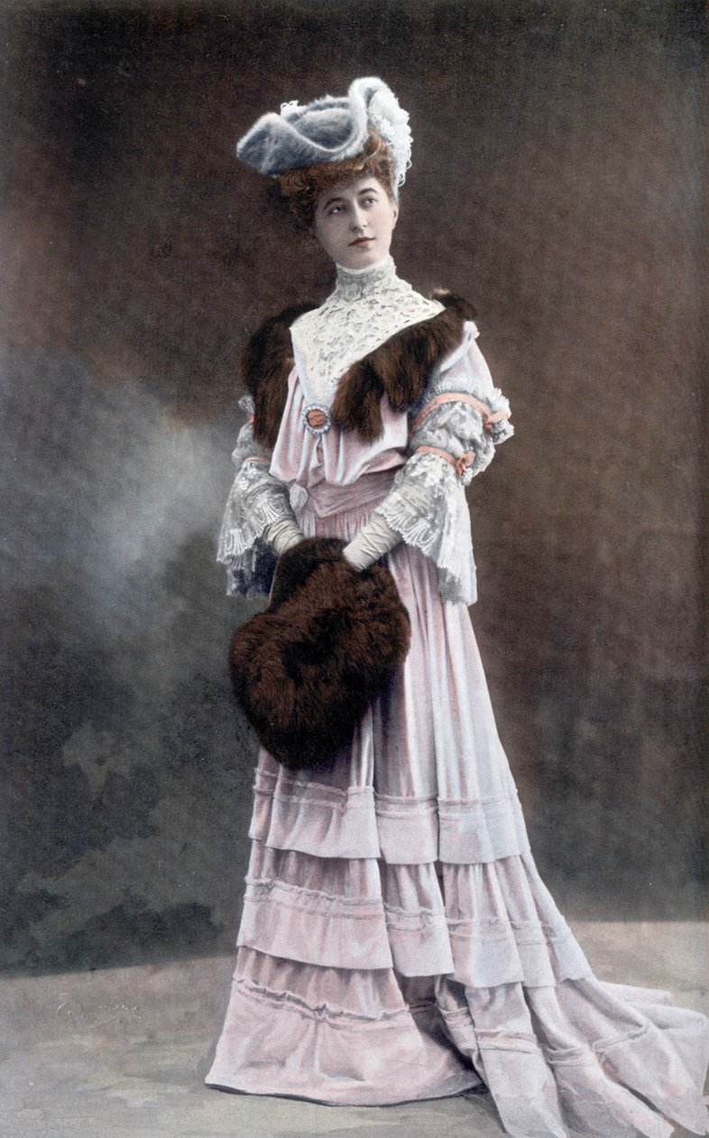 Den franske komiker Gabrielle Dorziat (1880-1979) foto af Reutlinger fra den franske avis "Le Theatre" september 1905 af Unknown photographer