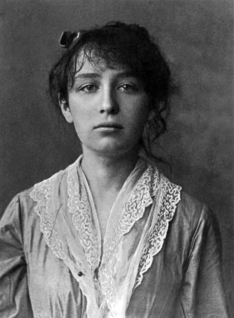 Fransk billedhugger Camille Claudel (1864-1943) her i 1884 af Unknown photographer