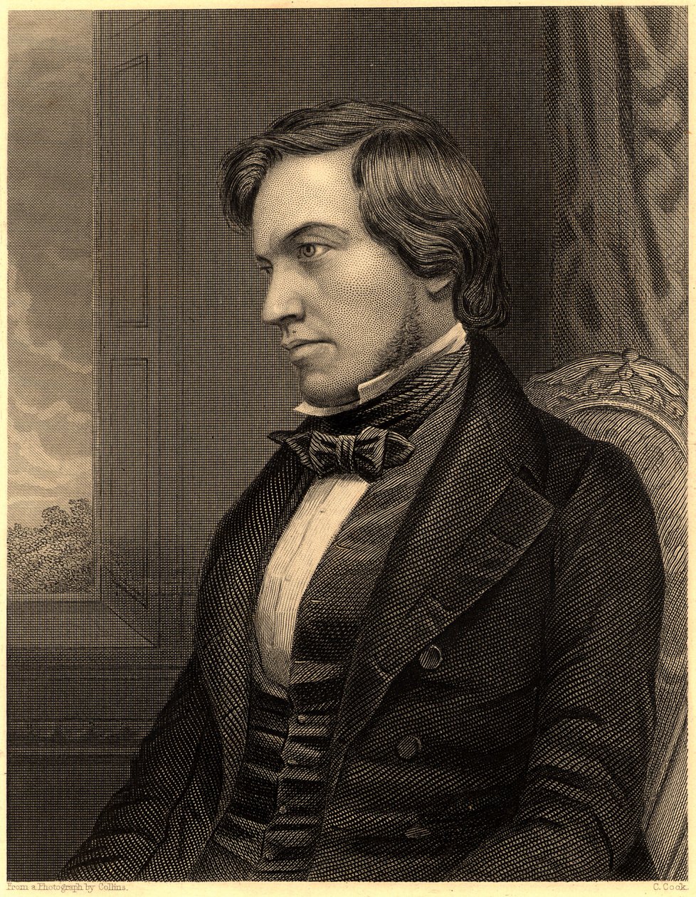 "George Fownes (1815-1849). Britisk kemiker, ca. 1860 (kobberstik) af Unknown photographer
