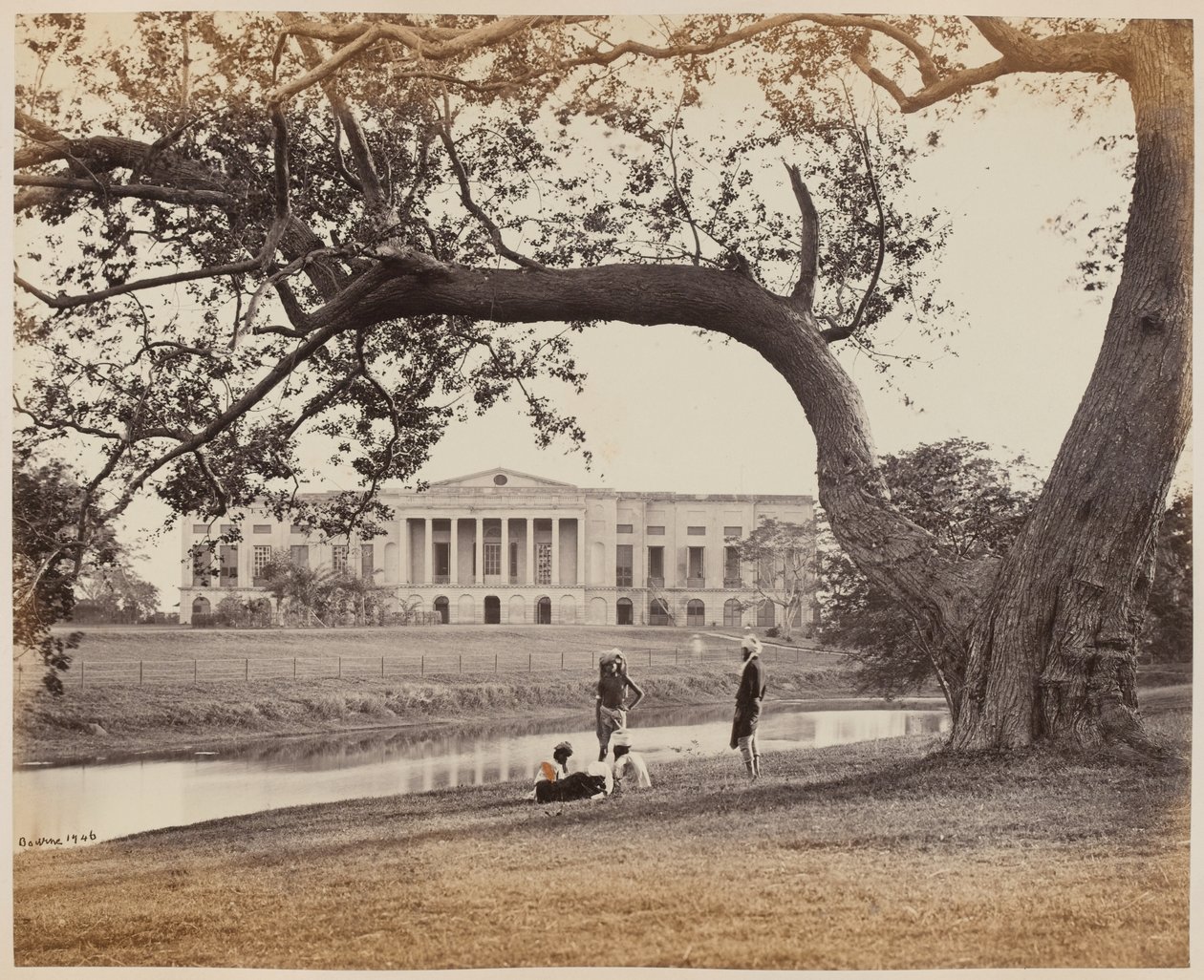 Government House, Barrackpore, fra syd af Unknown photographer