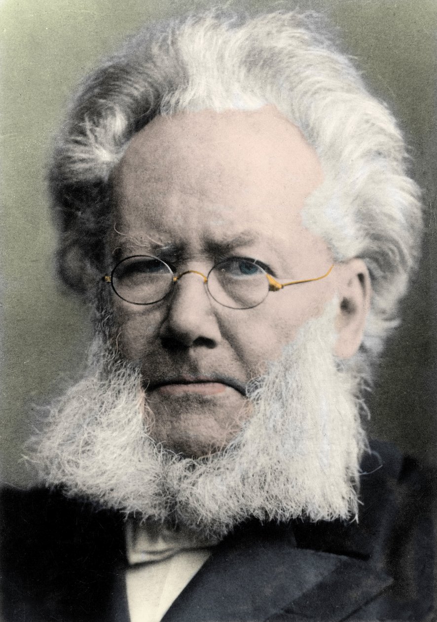 HENRIK IBSEN (1828-1906) Norsk digter og dramatiker - Portræt af Henrik (Henri) Johan Ibsen (1828-1906), norsk dramatiker af Unknown photographer