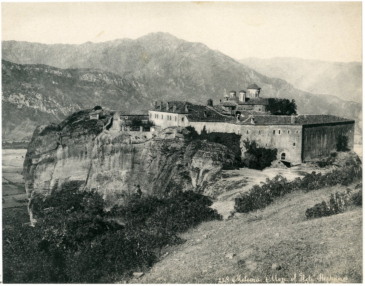Choli Kloster St. Stephen (Agios Stefanos), Meteora, Trikala, græsk, fru 1890 af Unknown photographer