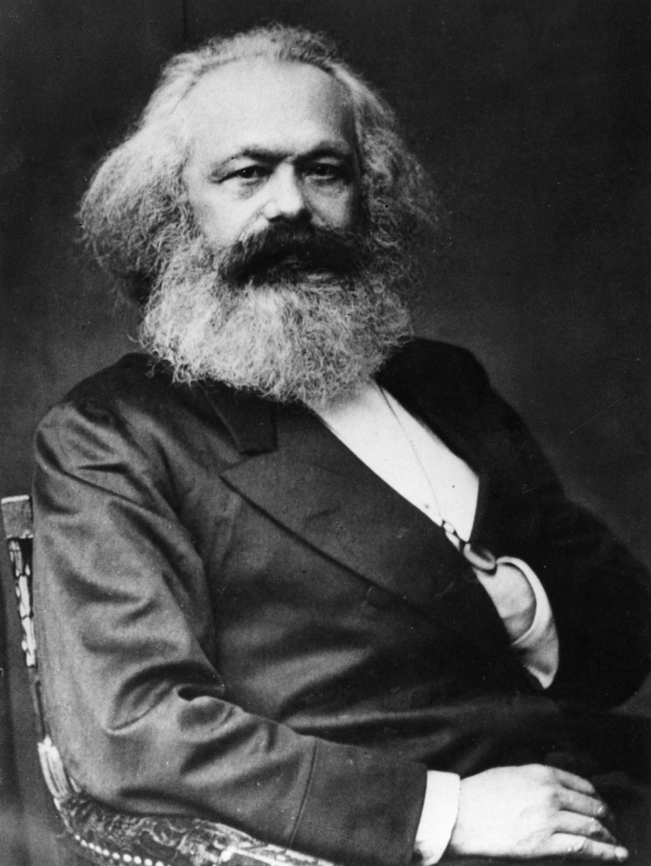 Karl Marx (1818-1893), tysk socialistisk teoretiker og revolutionær af Unknown photographer