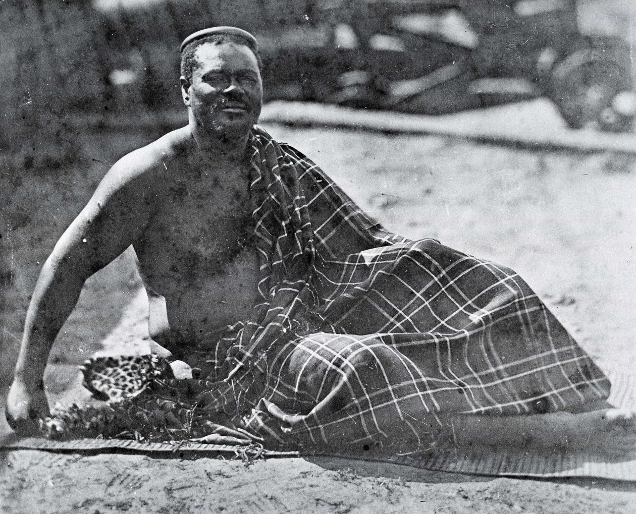 Kong Cetshwayo i eksil i Cape Town af Unknown photographer