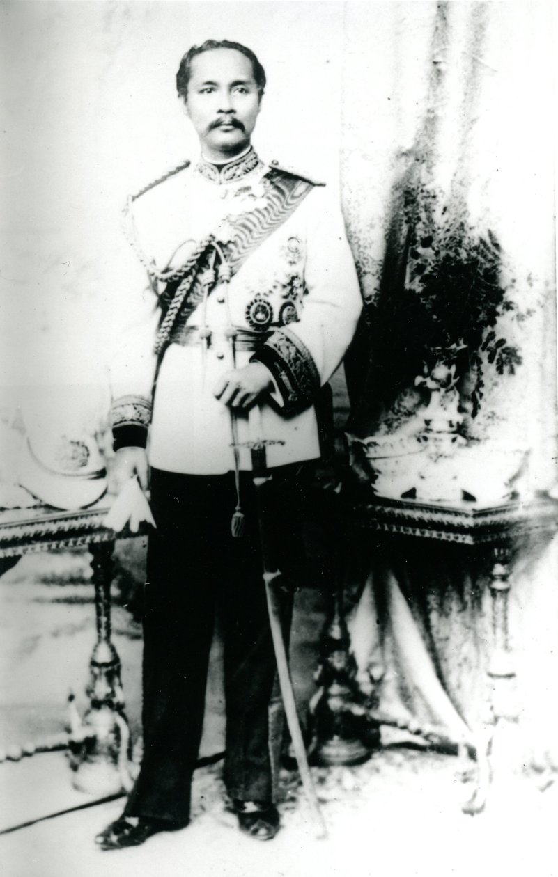 Kong Chulalongkorn, ca. 1880 (s/h-foto) af Unknown photographer
