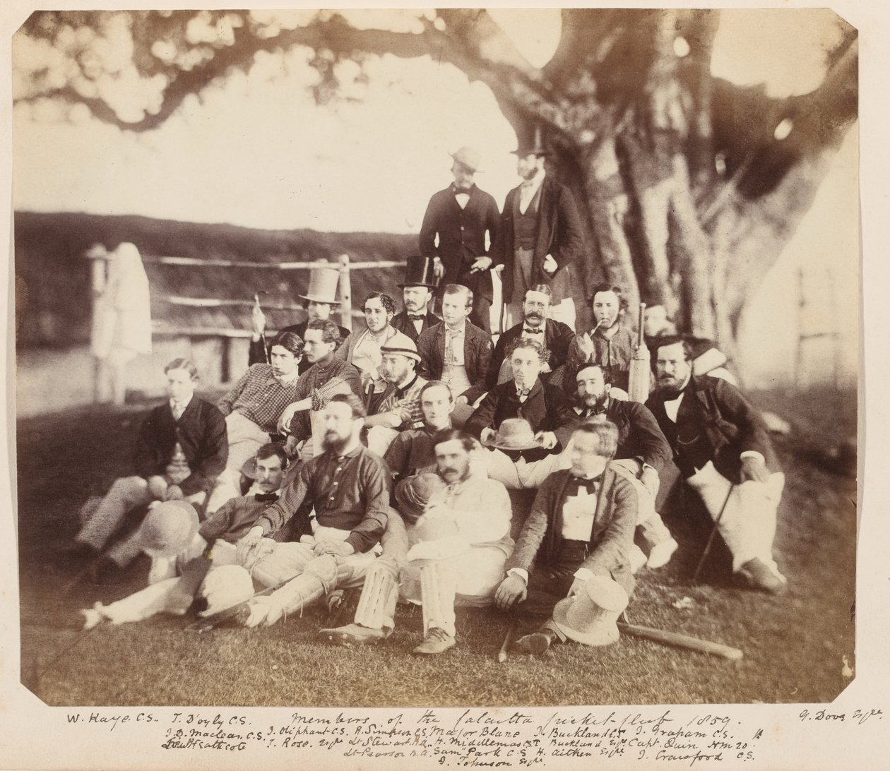 Medlemmer af Calcutta Cricket Club, 1859 af Unknown