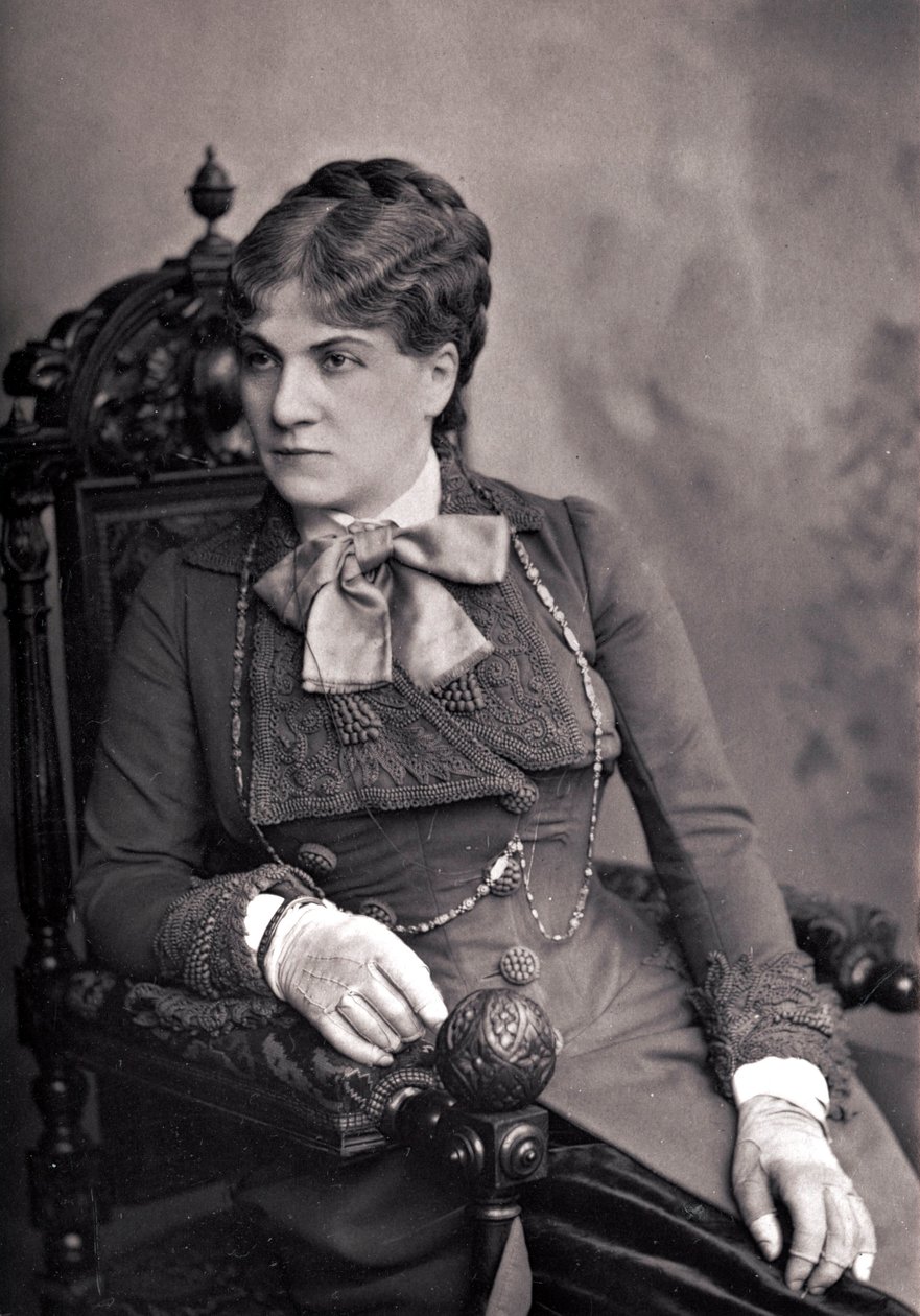 Mme Alix-Marie PASCA (1836-1906) - Portræt af Alix Pasca (1835-1914), fransk komiker. Fotografering sidst i det 19. århundrede. af Unknown photographer
