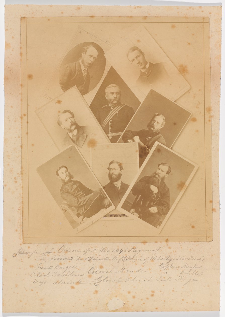 Officerer fra 109th Regiment of Foot (Bombay Infantry) af Unknown photographer