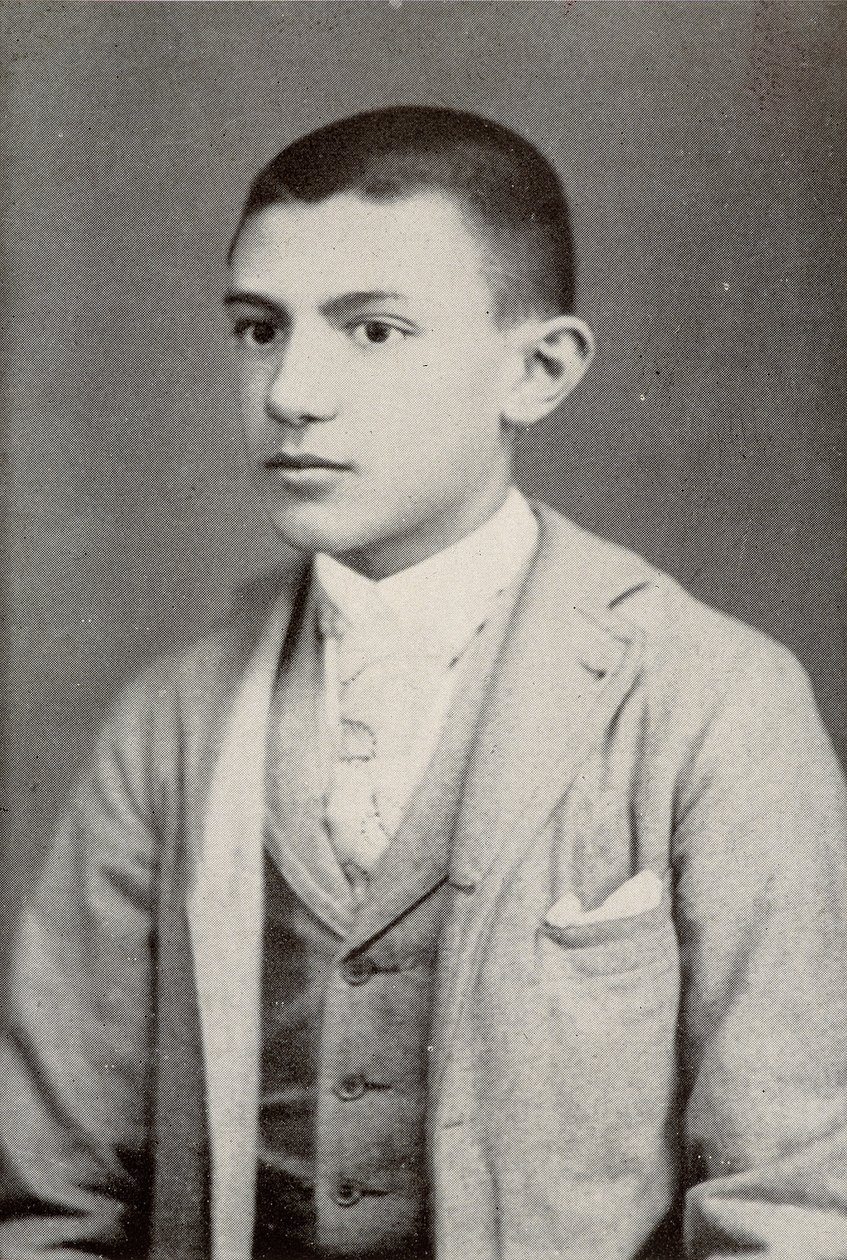 Pablo Picasso i 1896 (15 år gammel) - i "" Picasso, ikonografiske dokumenter"" af Sabartes af Unknown photographer