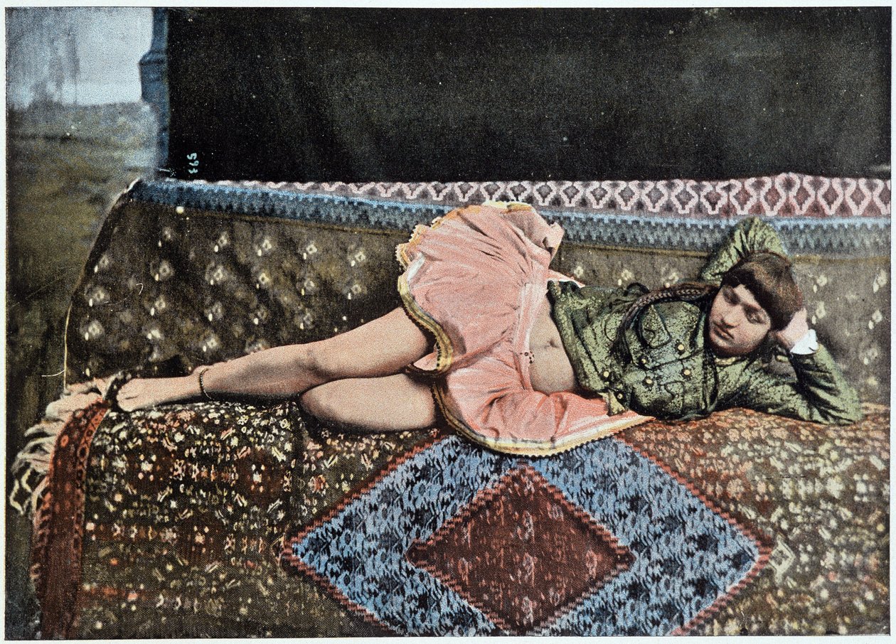 Perser i et harem af Teheran - fotografi, slutningen af det 19. århundrede af Unknown photographer