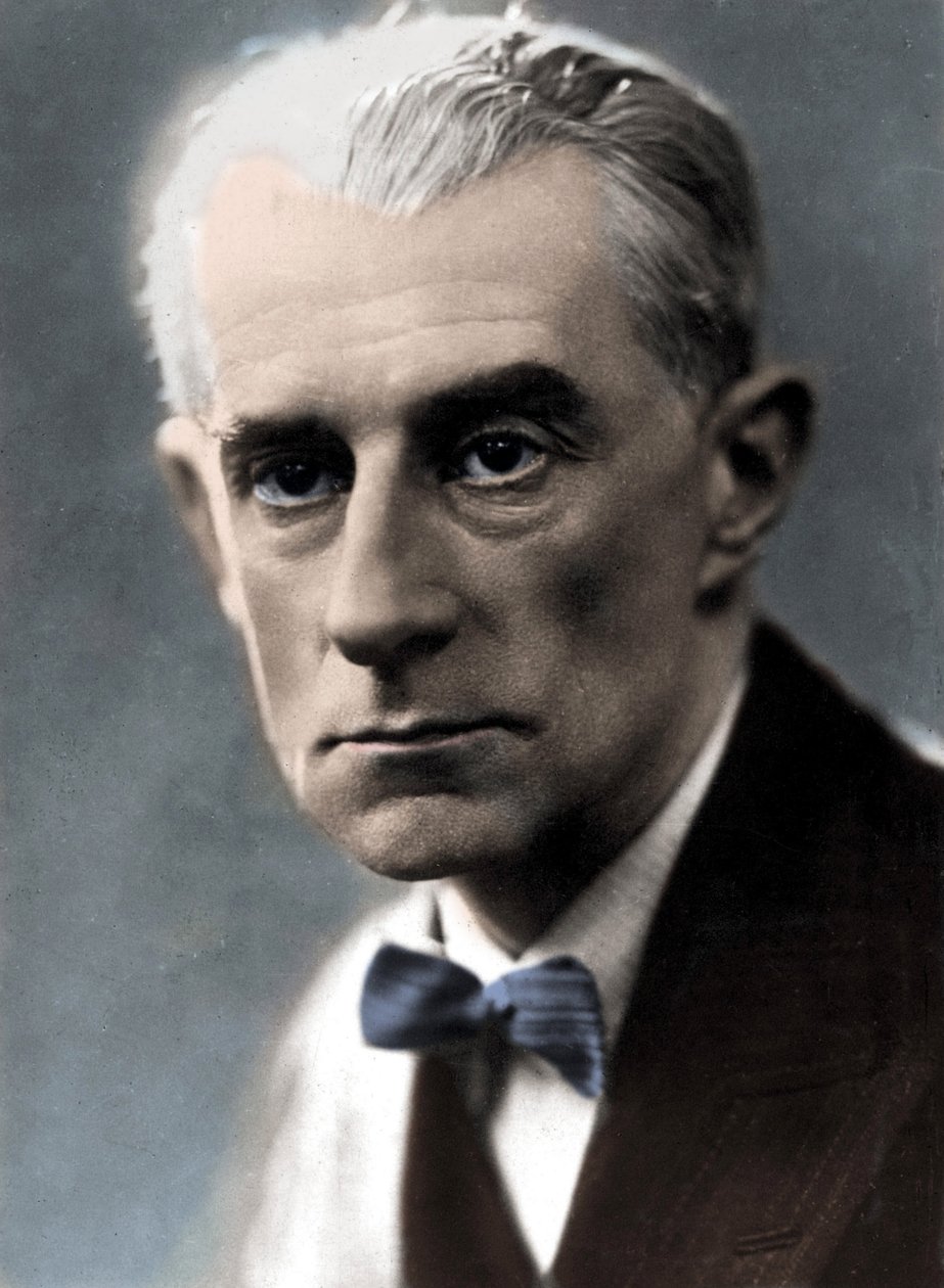 Portræt af komponisten Maurice Ravel. af Unknown photographer