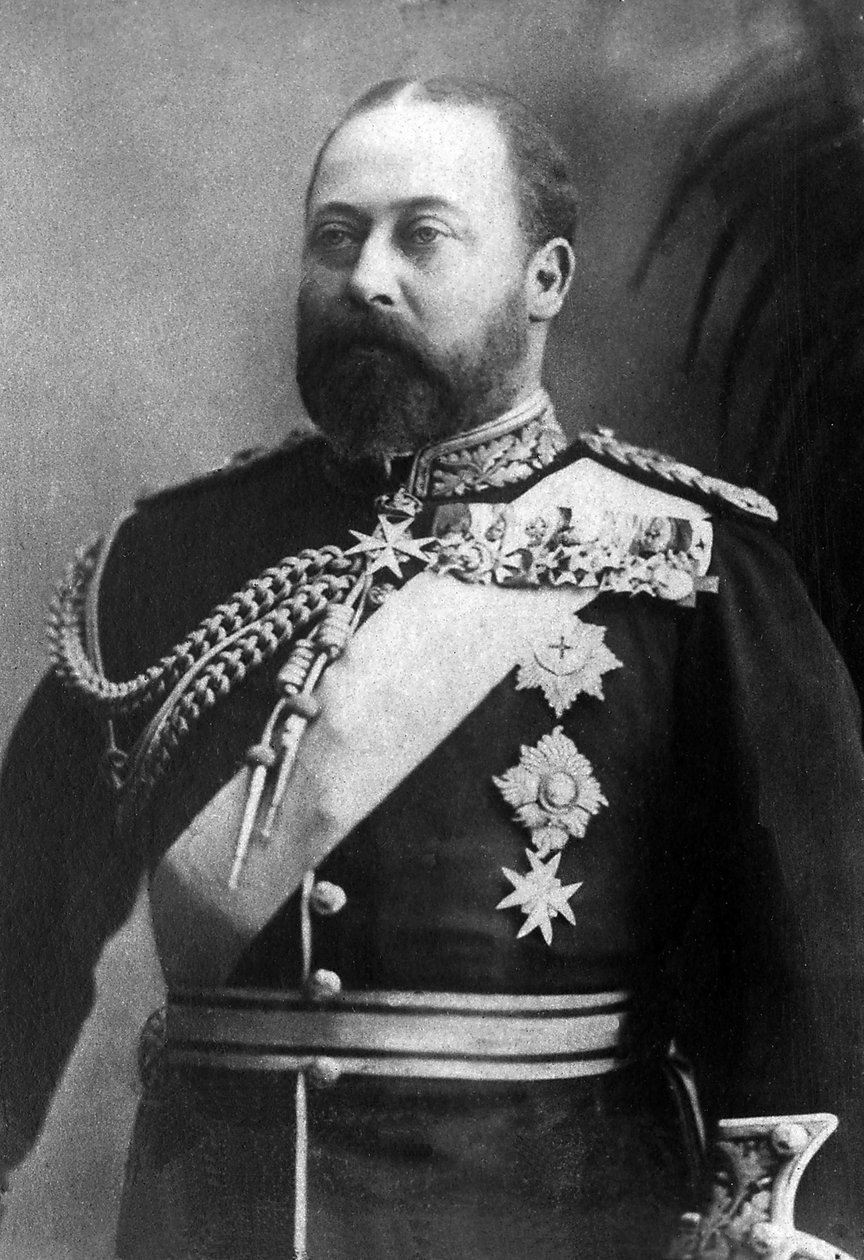 Portræt af Albert Edward, Prins af Wales, dengang konge af England af Storbritannien og Irland under navnet Edward VII (1841-1910). af Unknown photographer