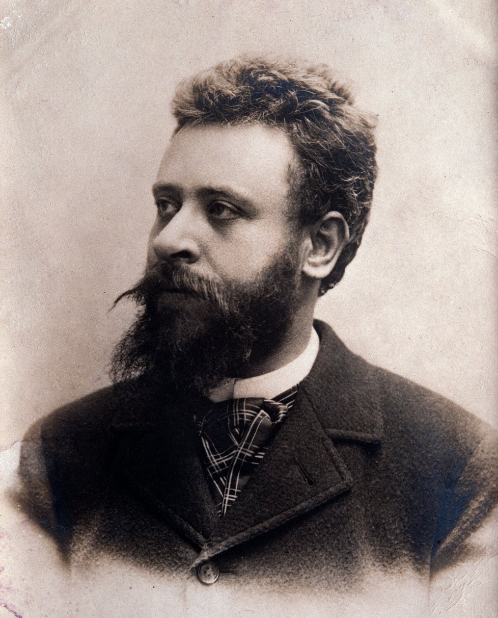 Portræt af Alberto Franchetti (1860-1942) italiensk komponist Fotografi. 19. århundrede. Bologna, borgermusikmuseum af Unknown photographer