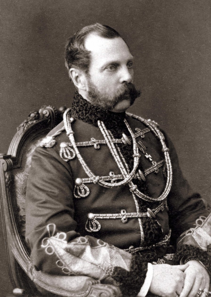 Portræt af Alexander II, Ruslands kejser. af Unknown photographer