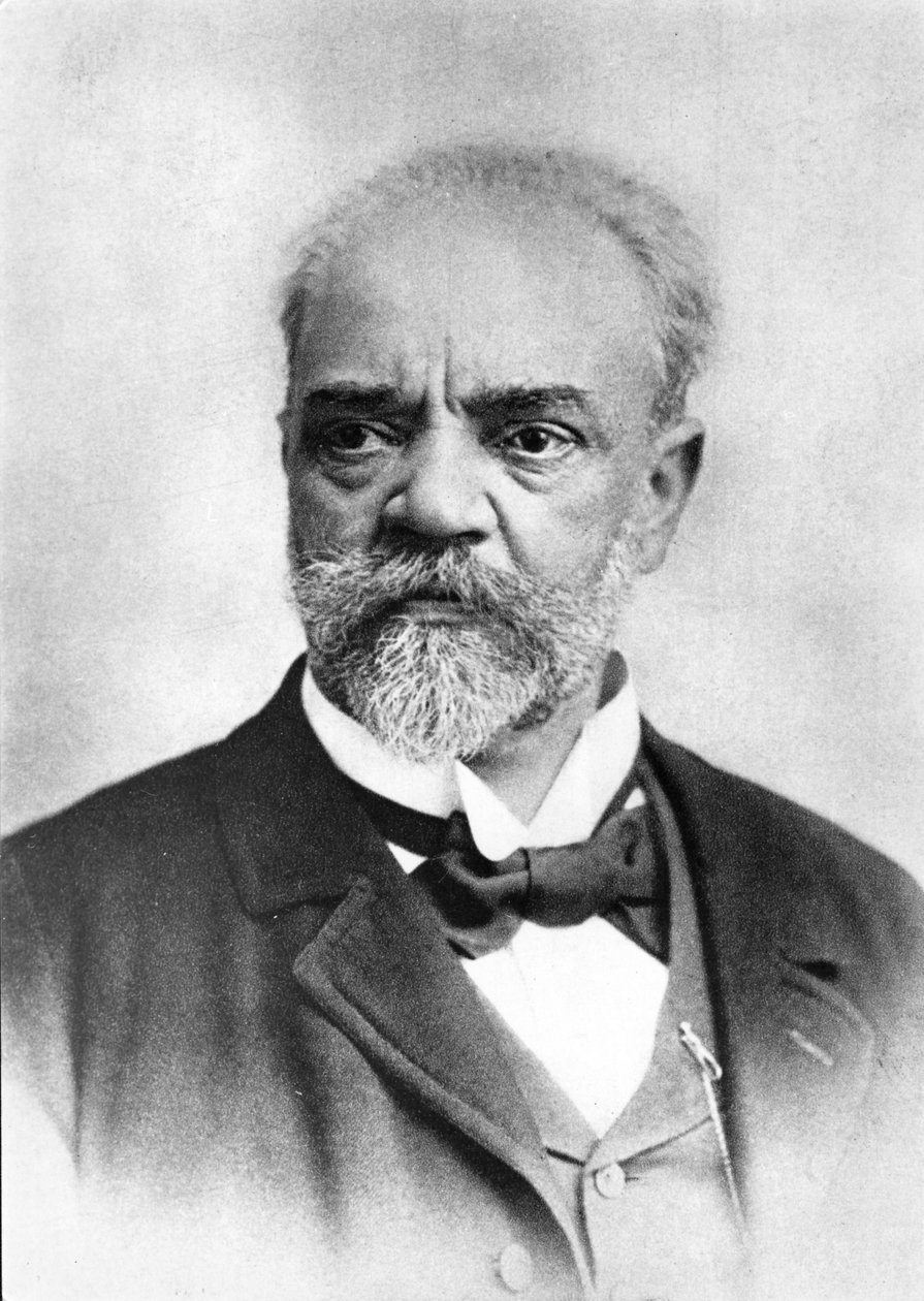 Portræt af Anton (Antonin) Dvorak (1841 - 1904), tjekkisk komponist. af Unknown photographer