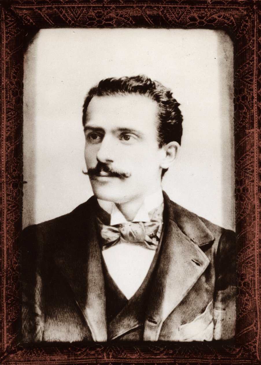 Portræt af Arturo Toscanini (1867-1957) i 1896 - af Unknown photographer