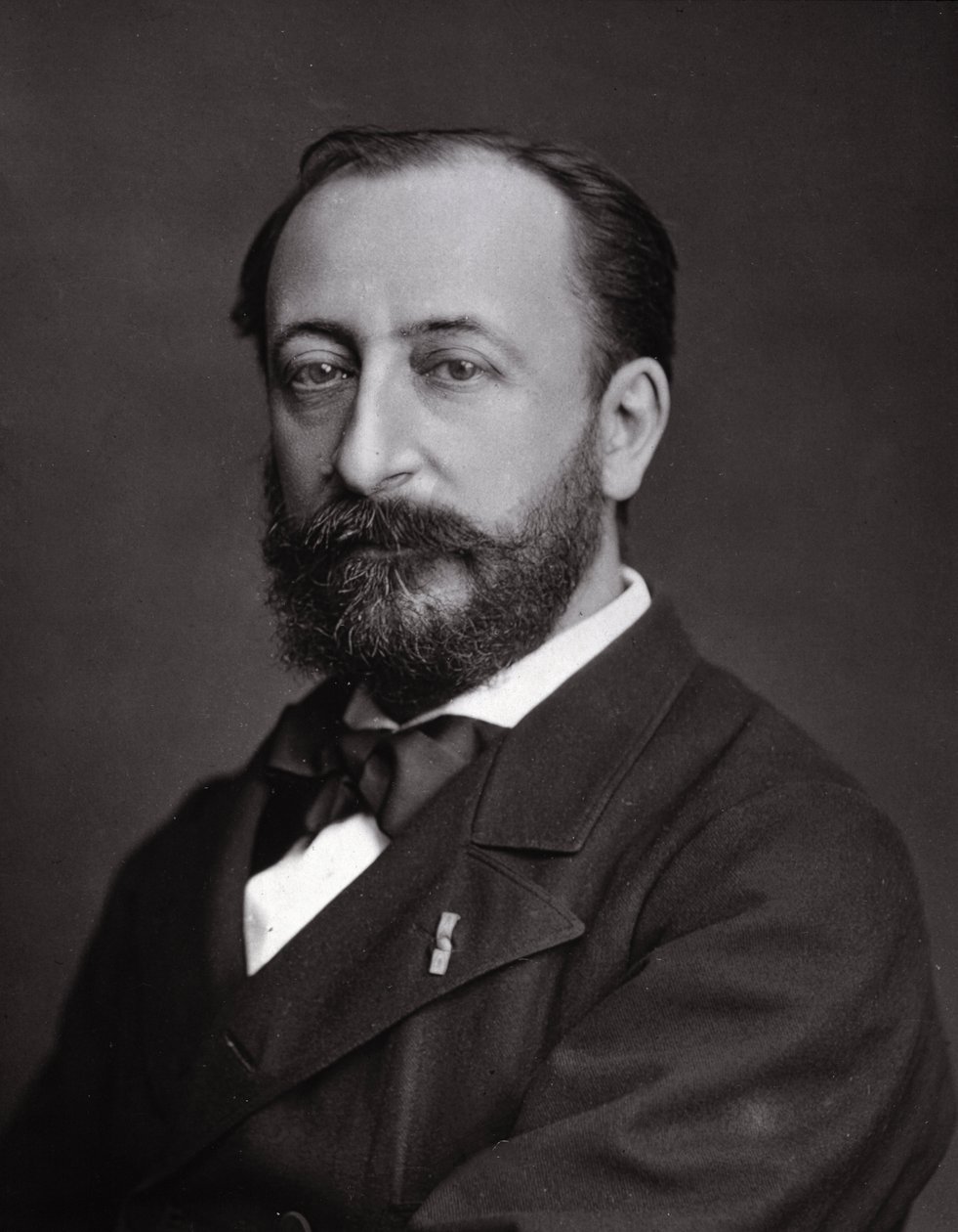 Portræt af Camille Saint Saens (Saint-Saens) (1835 - 1921), fransk komponist. af Unknown photographer