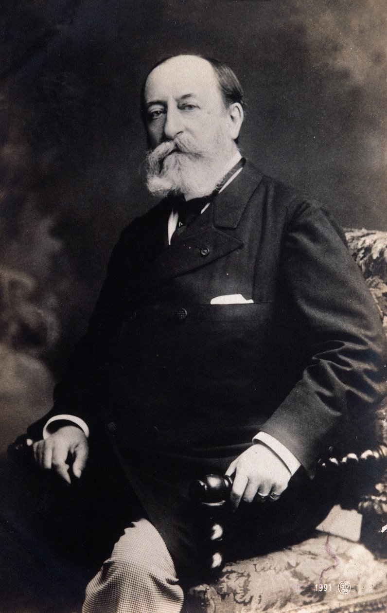 Portræt af Camille Saint Saens (s/h foto) af Unknown photographer