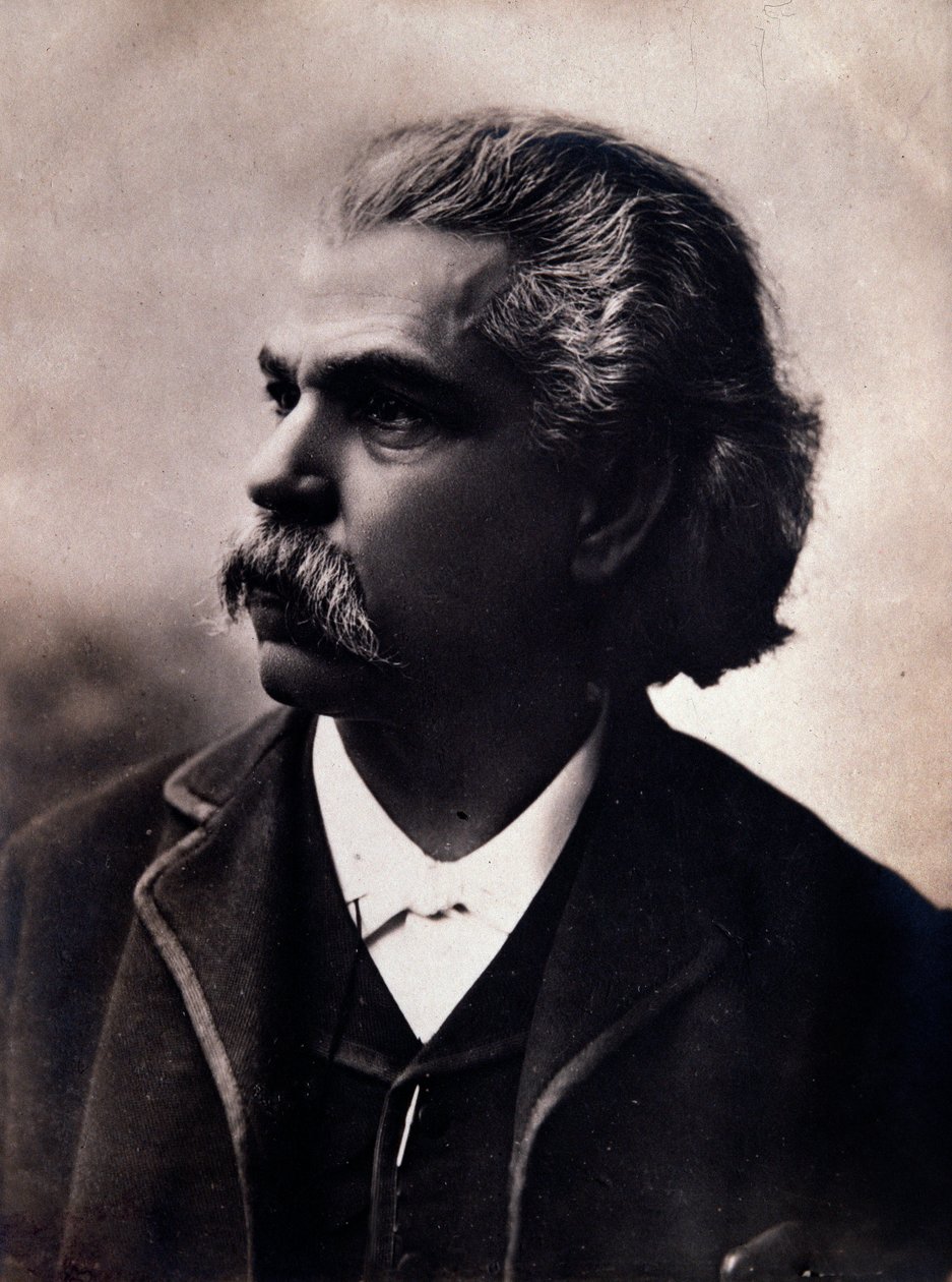 Portræt af Carlos Andrea Gomes (Gomez) (1836-1896) brasiliansk komponist Fotografi. 19. århundrede. Bologna, civico Museo Museo af Unknown photographer