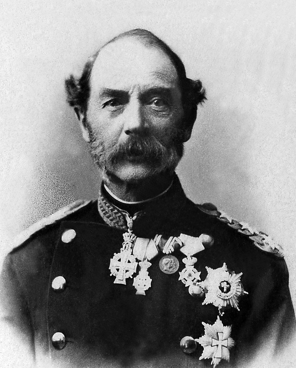 Portræt af Christian IX, konge af Danmark (1818-1906). af Unknown photographer