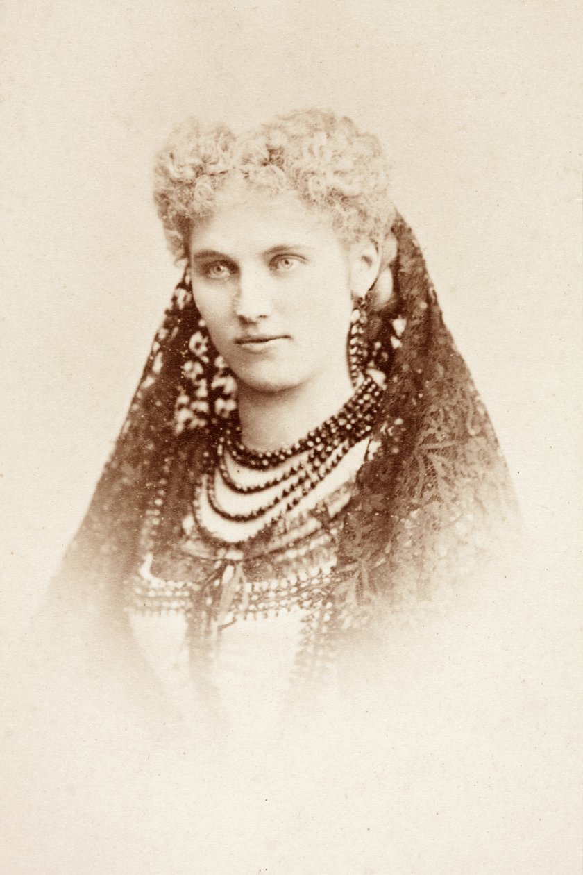 Portræt af Christine Nilsson i kostume af Unknown photographer