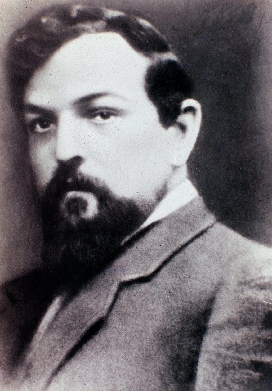 Portræt af Claude Debussy (s/h foto) af Unknown photographer
