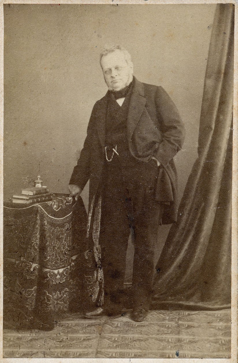 Portræt af grev Camillo Berso af Cavour (1810-61) - omkring 1855 af Unknown photographer