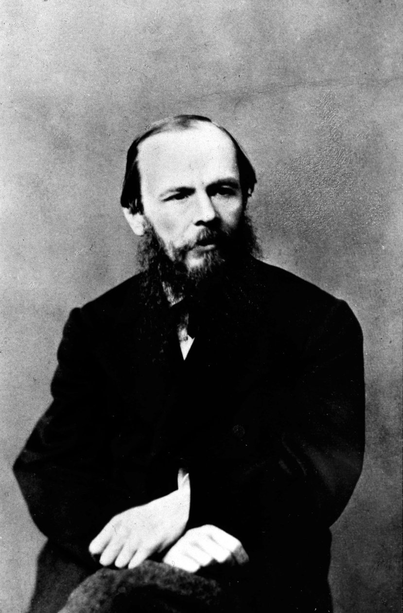 Portræt af Dostojevskij siddende. af Unknown photographer