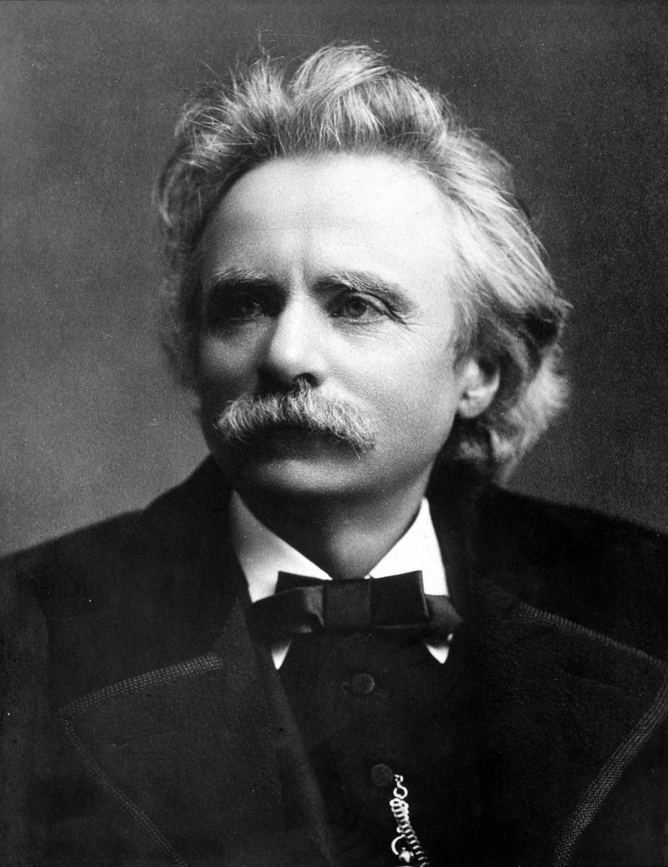 Portræt af Edvard Grieg (1843 - 1907) norsk komponist. af Unknown photographer