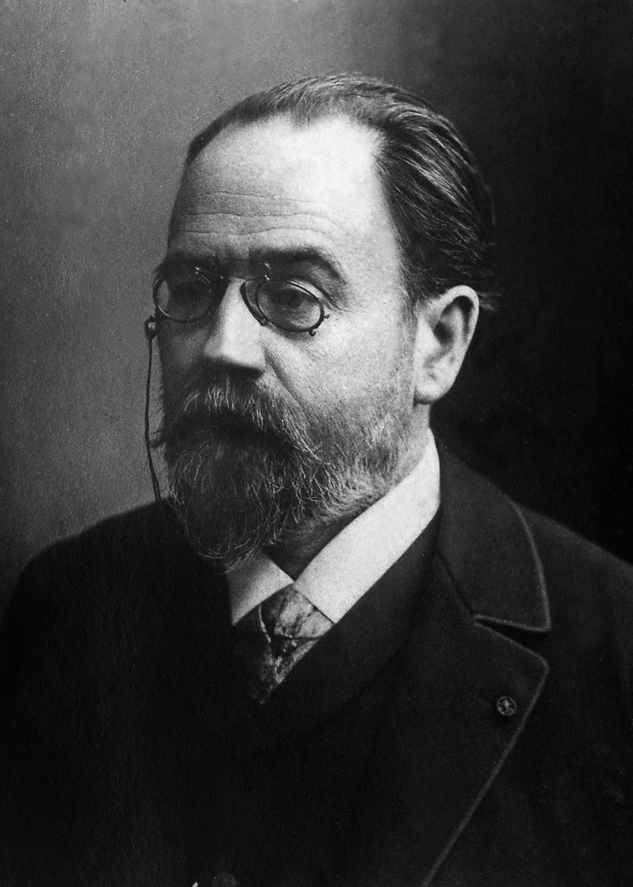 Portræt af Emile Zola af Unknown photographer