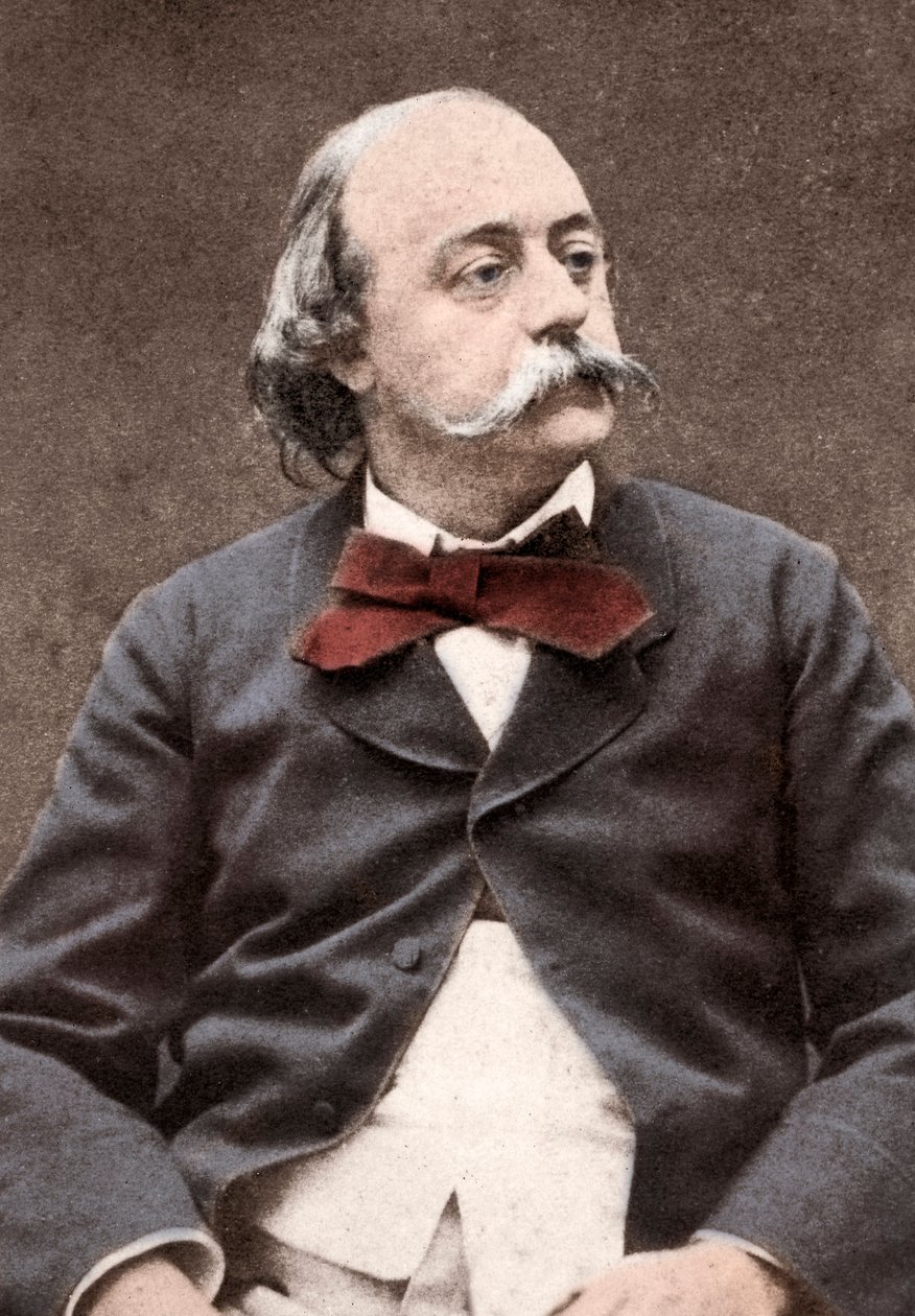 Portræt af den engelske forfatter Gustave Flaubert (1821-1880) af Unknown photographer