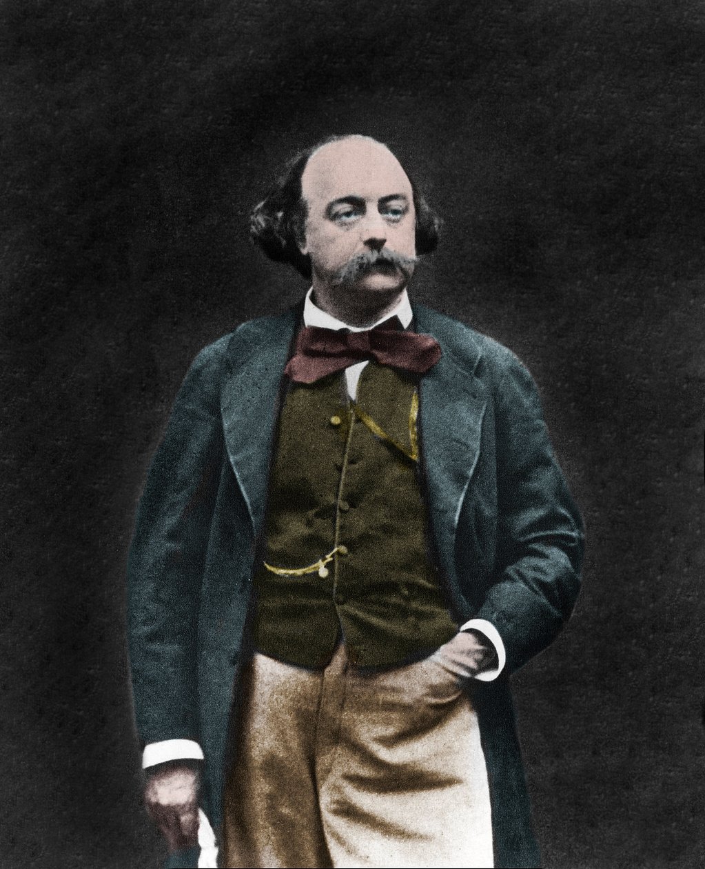 Portræt af den engelske forfatter Gustave Flaubert (1821-1880) af Unknown photographer