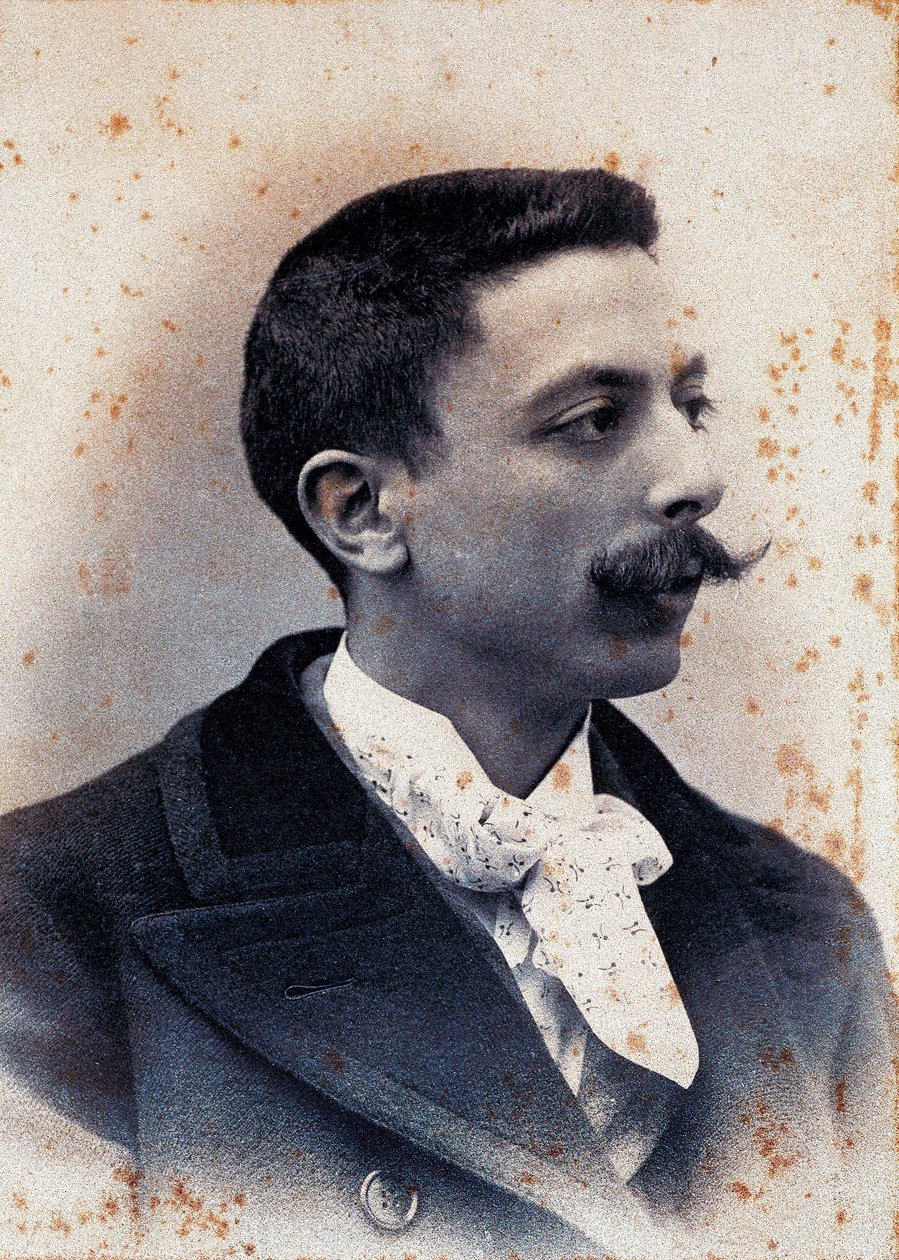 Portræt af Enrique Granados (1867-1916) i 1895 spansk komponist og pianist. af Unknown photographer