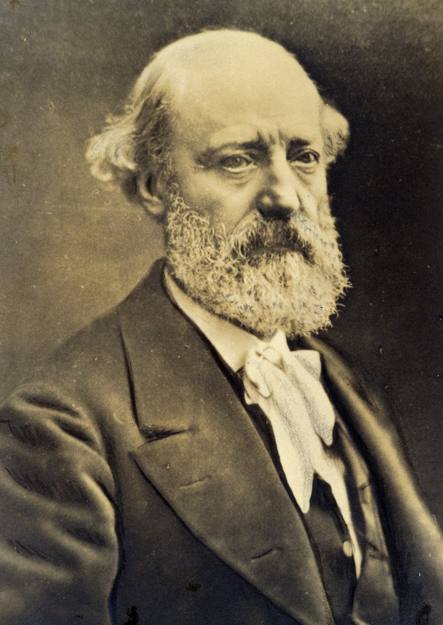Portræt af Eugene Viollet-le-Duc (Viollet le Duc) (1814-1879). sd. 19. århundrede. af Unknown photographer