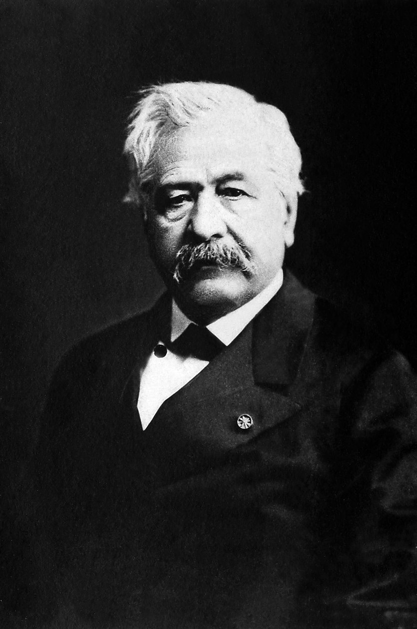 Portræt af Ferdinand de Lesseps (1805-1894), fransk diplomat og iværksætter. af Unknown photographer