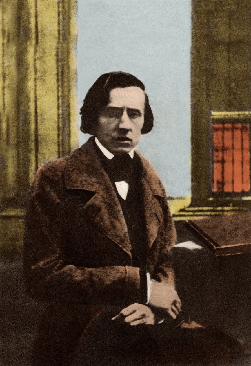 Portræt af Frederic Chopin (1810-1849) af Unknown photographer