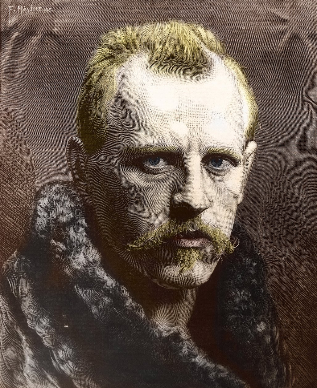 Portræt af Fridtjof Nansen (1861-1930) (kobberstik) af Unknown photographer
