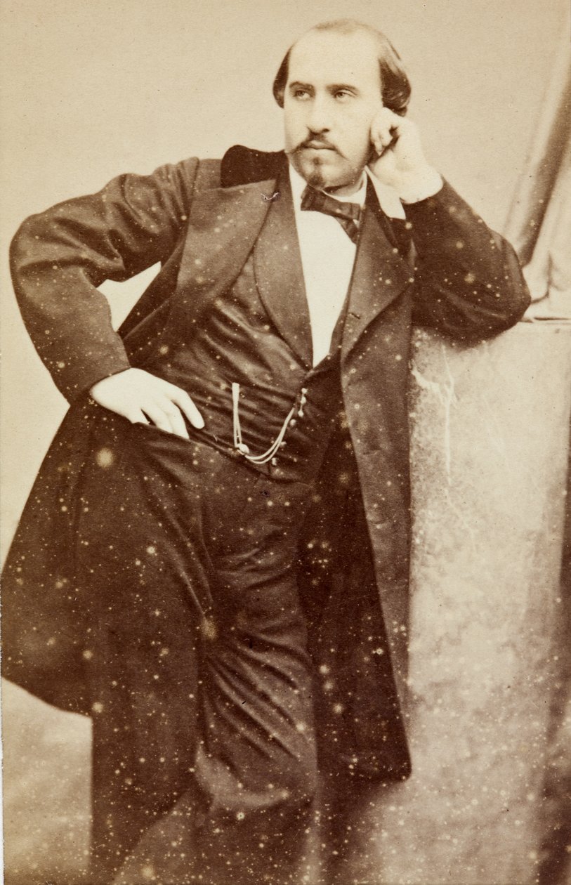 Portræt af Gabriel Fauré, ca. 1860 (s/h-foto) af Unknown photographer