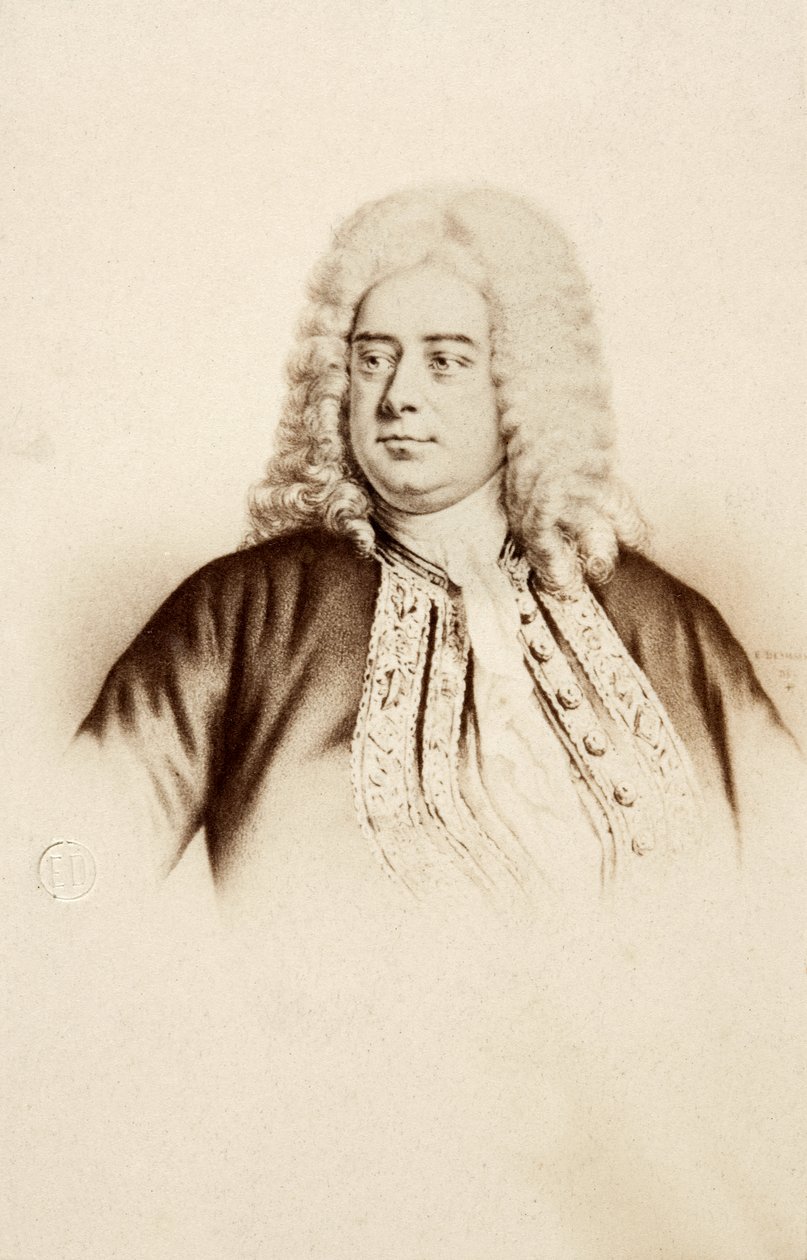 Portræt af Georg Friedrich Händel af Unknown photographer