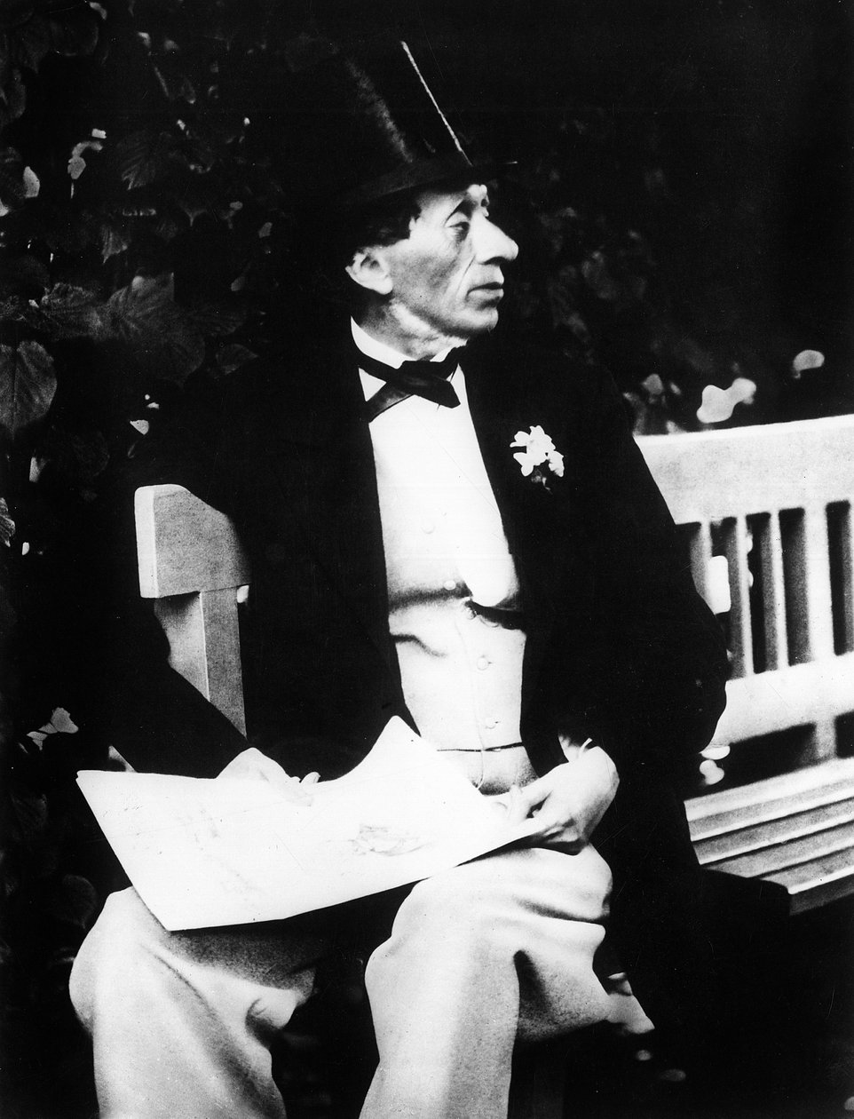 Portræt af HC Andersen (1805-1875) dansk forfatter af Unknown photographer
