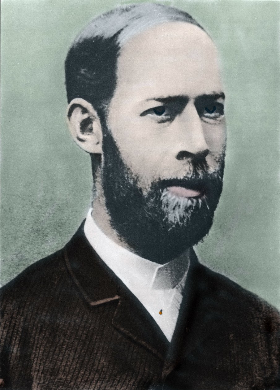 Portræt af Heinrich Hertz af Unknown photographer